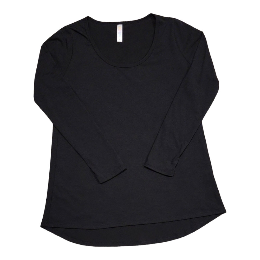 LuLaroe Women's Long Sleeve Black Top Shirt, Size M